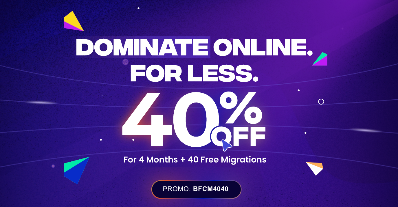 Cloudways are offering 40% Cyber Monday savings with 40 free migrations