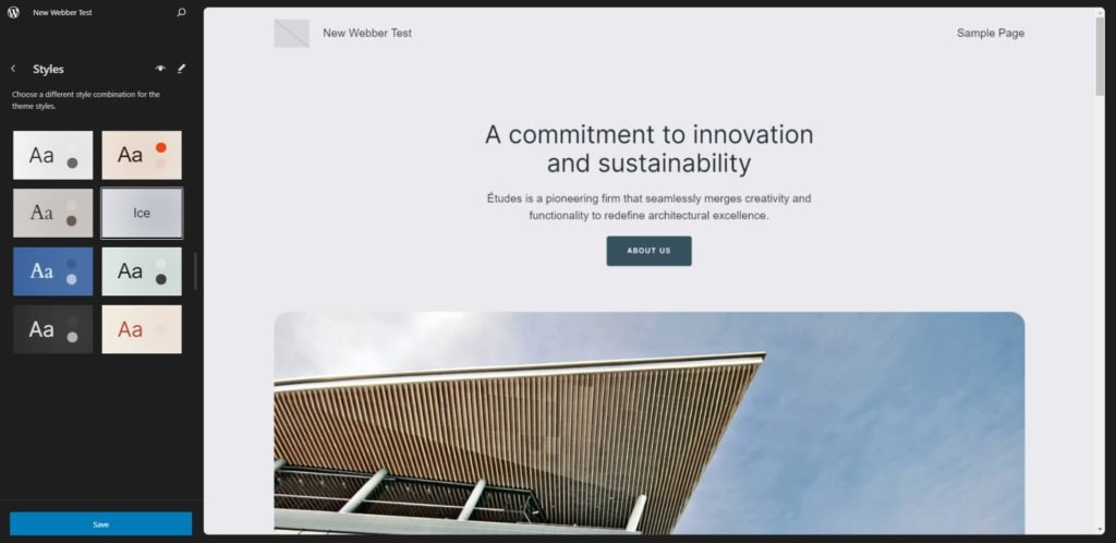 WordPress 2024 default theme customization