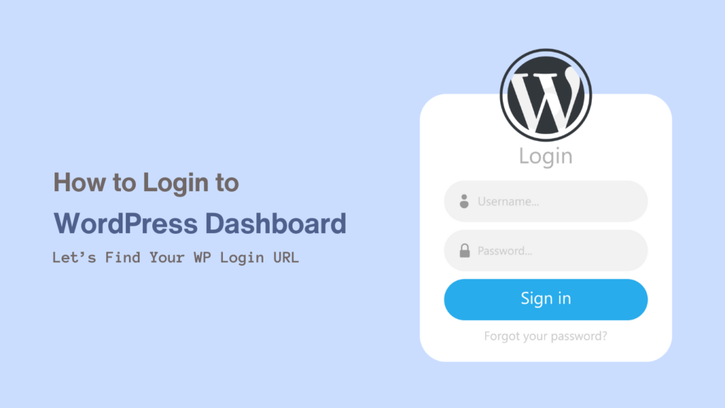 How to Login to WordPress Dashboard
