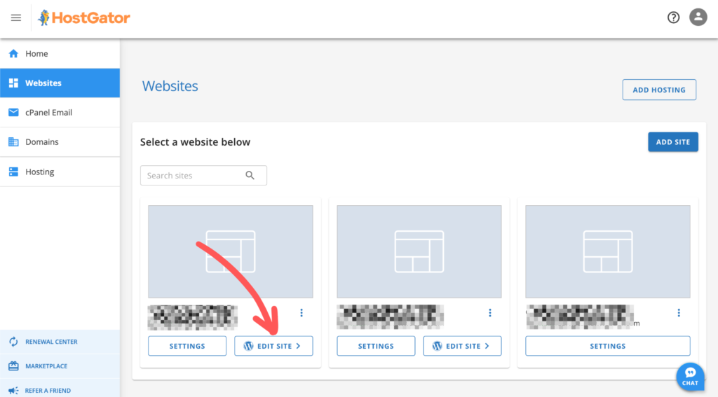 WordPress login shortcut for Hostgator 