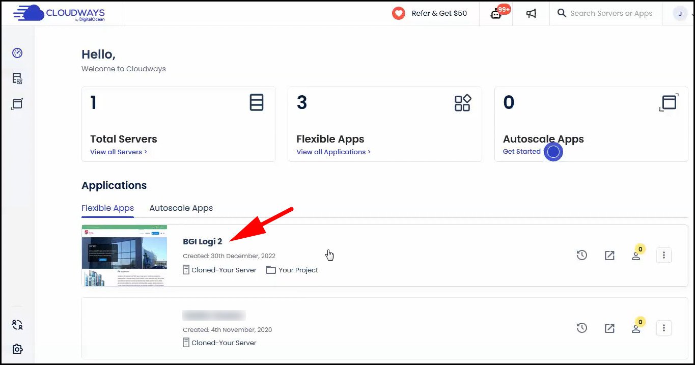 Cloudways site