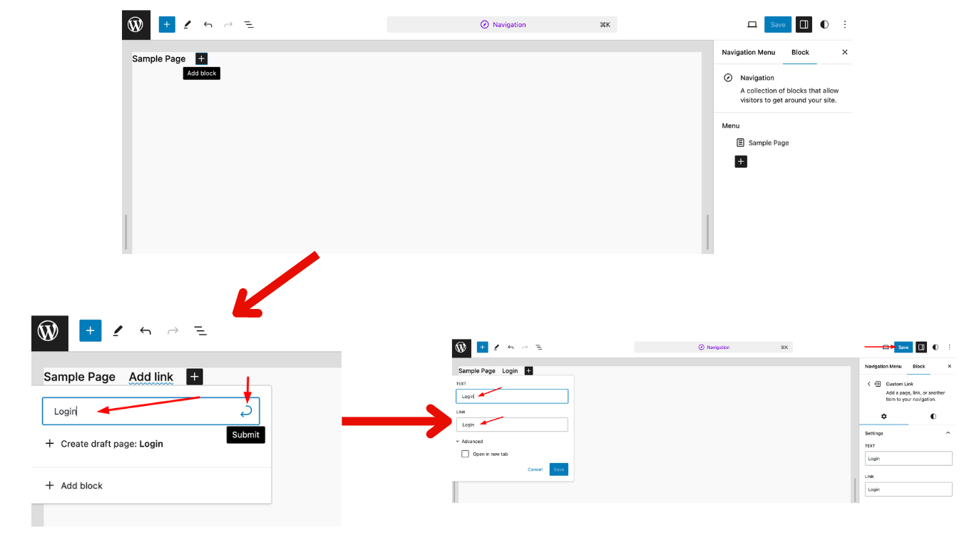 Adding a new menu block