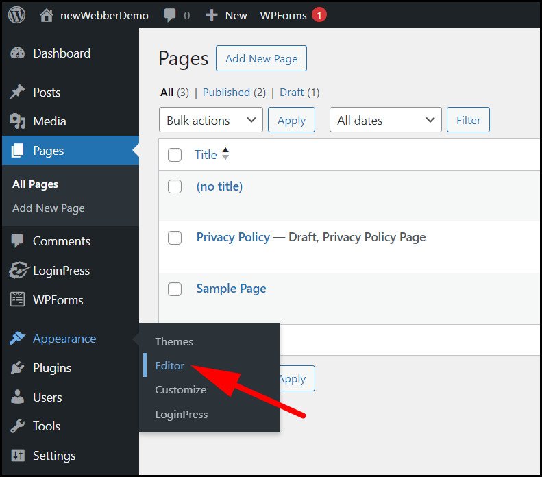 Adding the login page to the navigation
