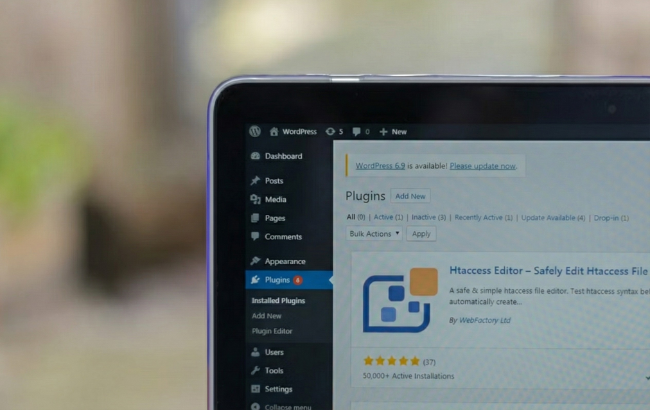 WordPress 6.9 Update Available