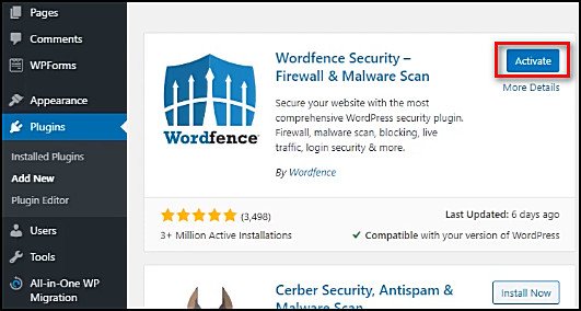 activate-wordfence-in-wordpress